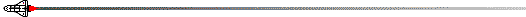 Shuttle with a trailing line